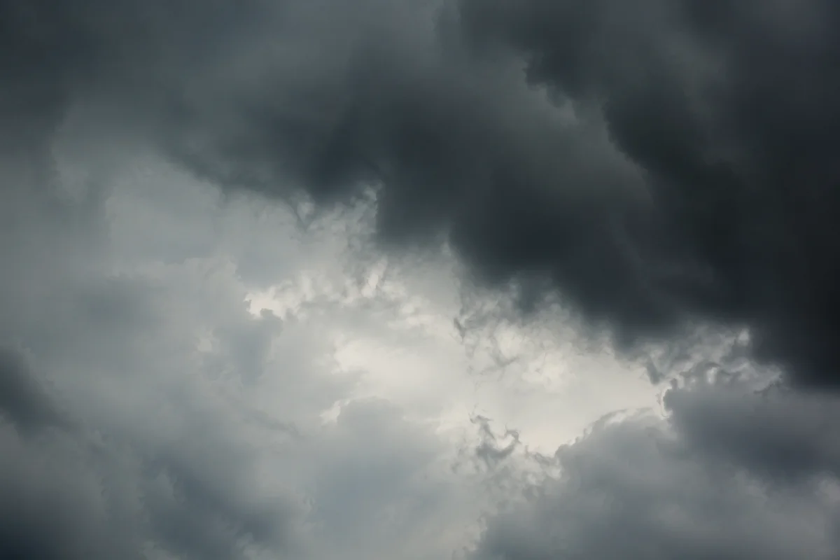 Moody Overcast Storm Clouds With Soft Light