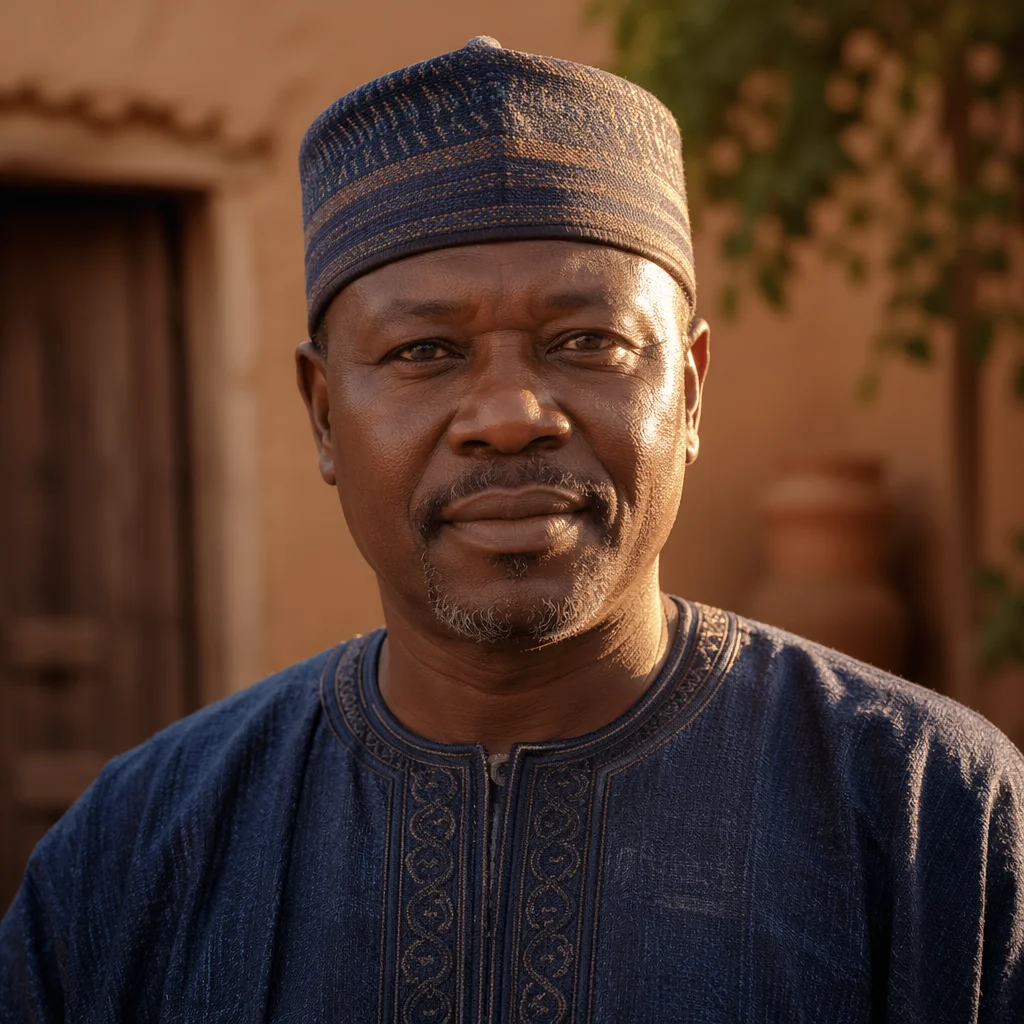 Dignified African Man in Traditional Attire