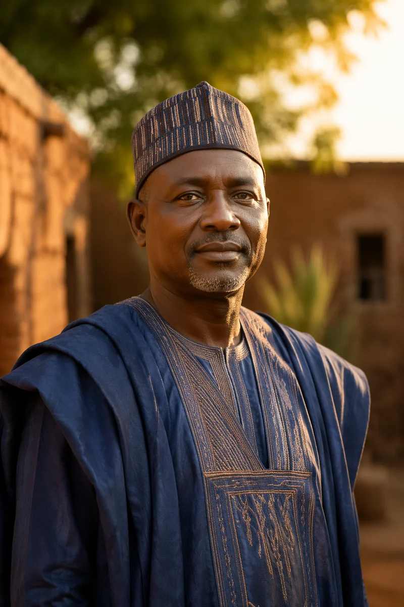 Dignified African Man in Traditional Attire
