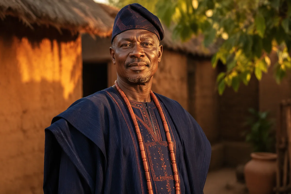 Dignified African Man in Traditional Attire