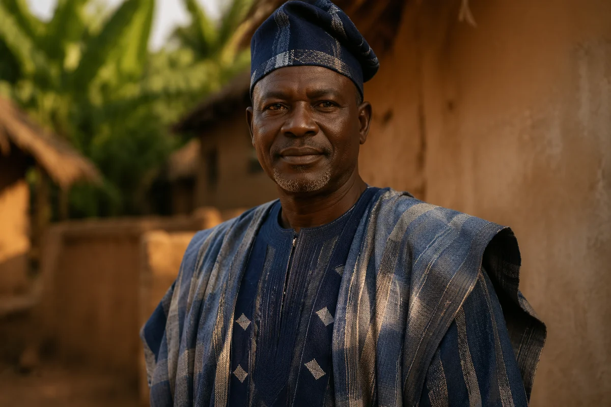 Dignified African Man in Traditional Attire