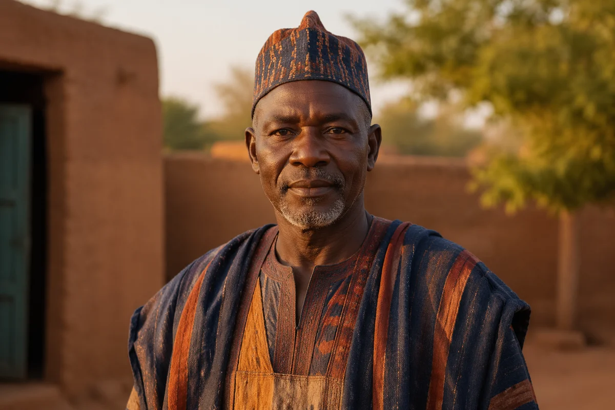 Dignified African Man in Traditional Attire