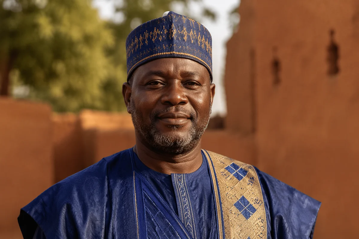 Dignified West African Man in Traditional Attire