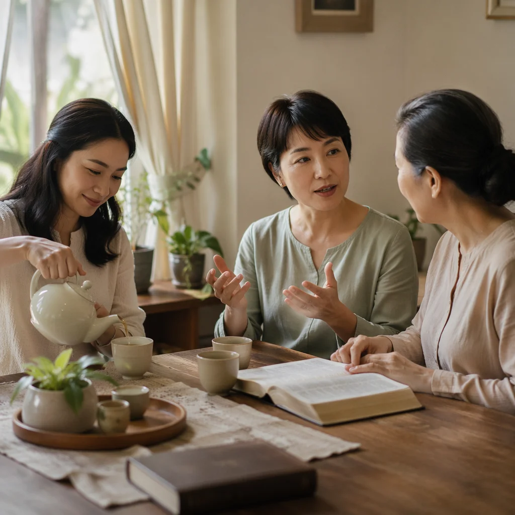 Asian Women Bible Study Tea Fellowship