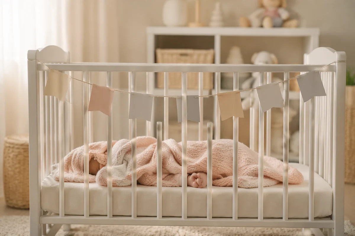 Peaceful Newborn Sleeping in Cozy Nursery