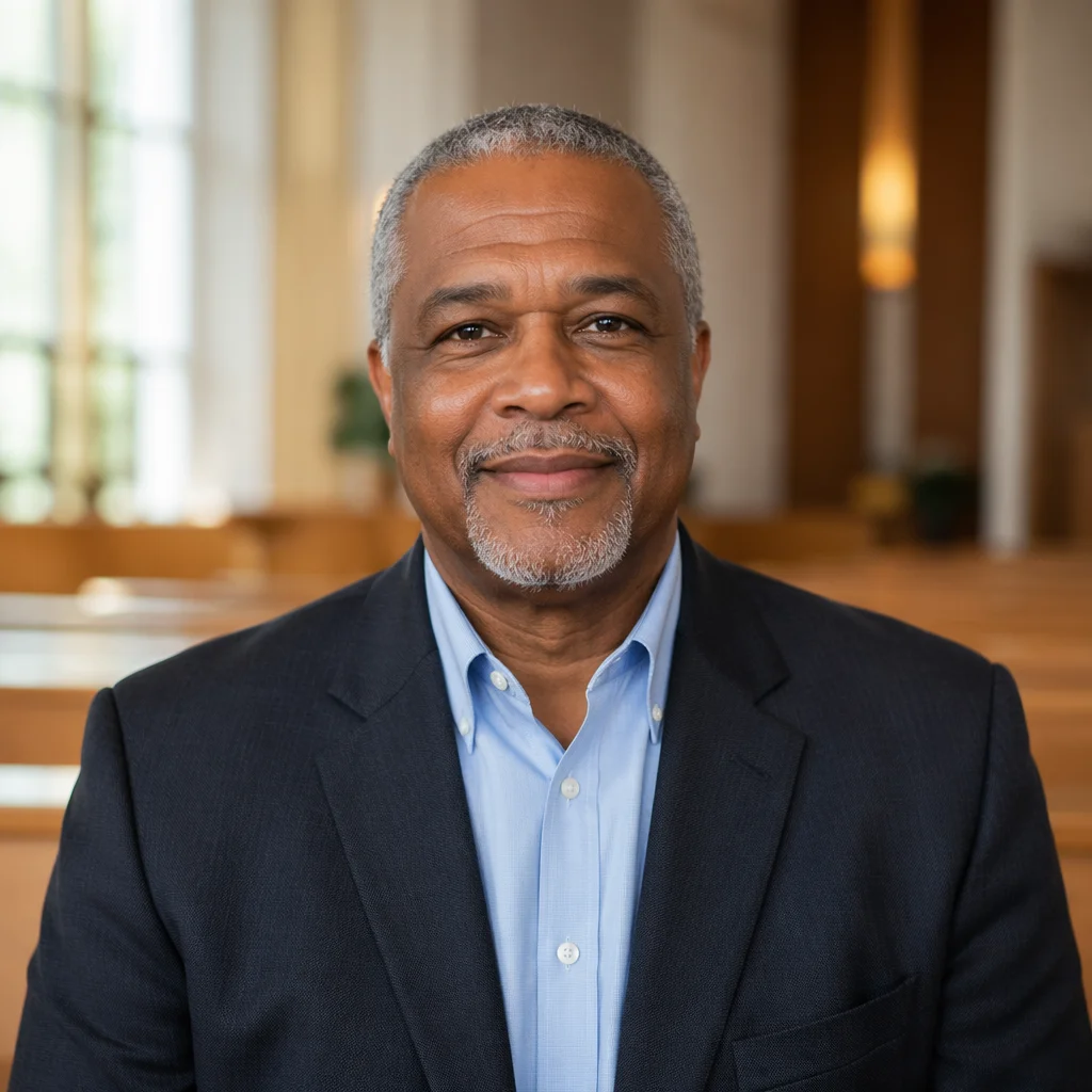 Welcoming Middle-Aged Man Headshot Portrait
