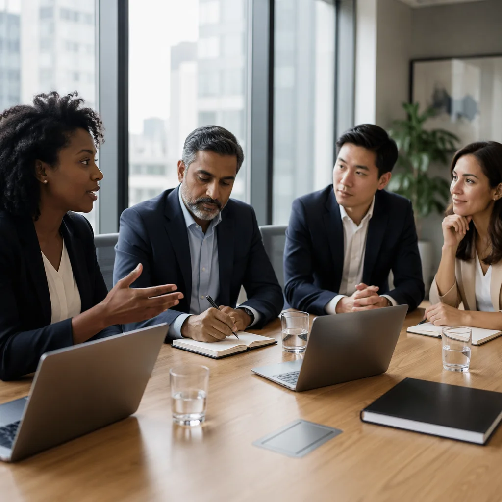 Diverse Business Team in Conference Room