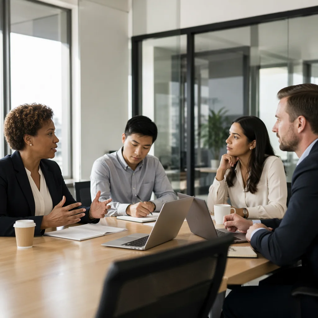 Diverse Business Team in Conference Room