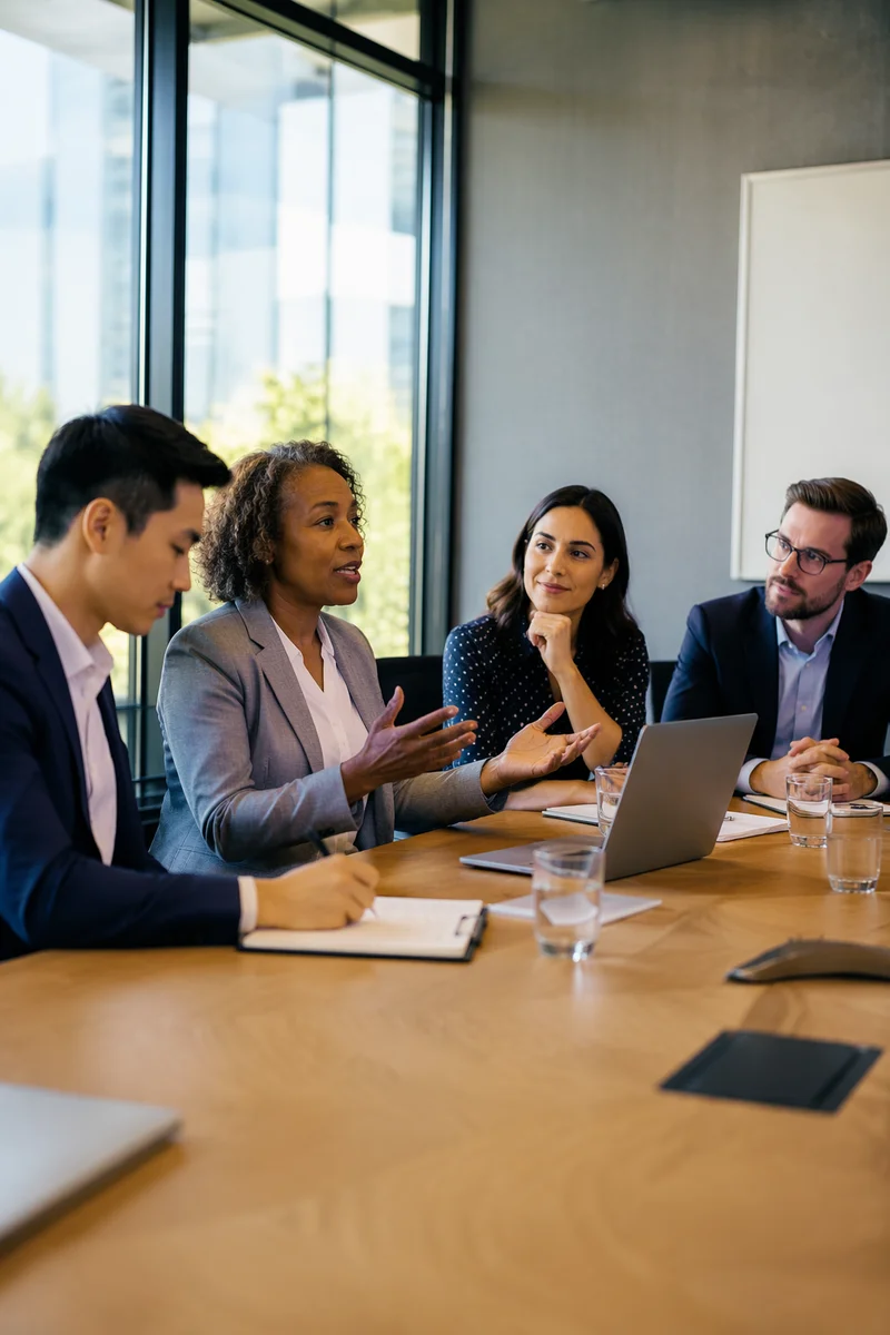 Diverse Business Team in Conference Room