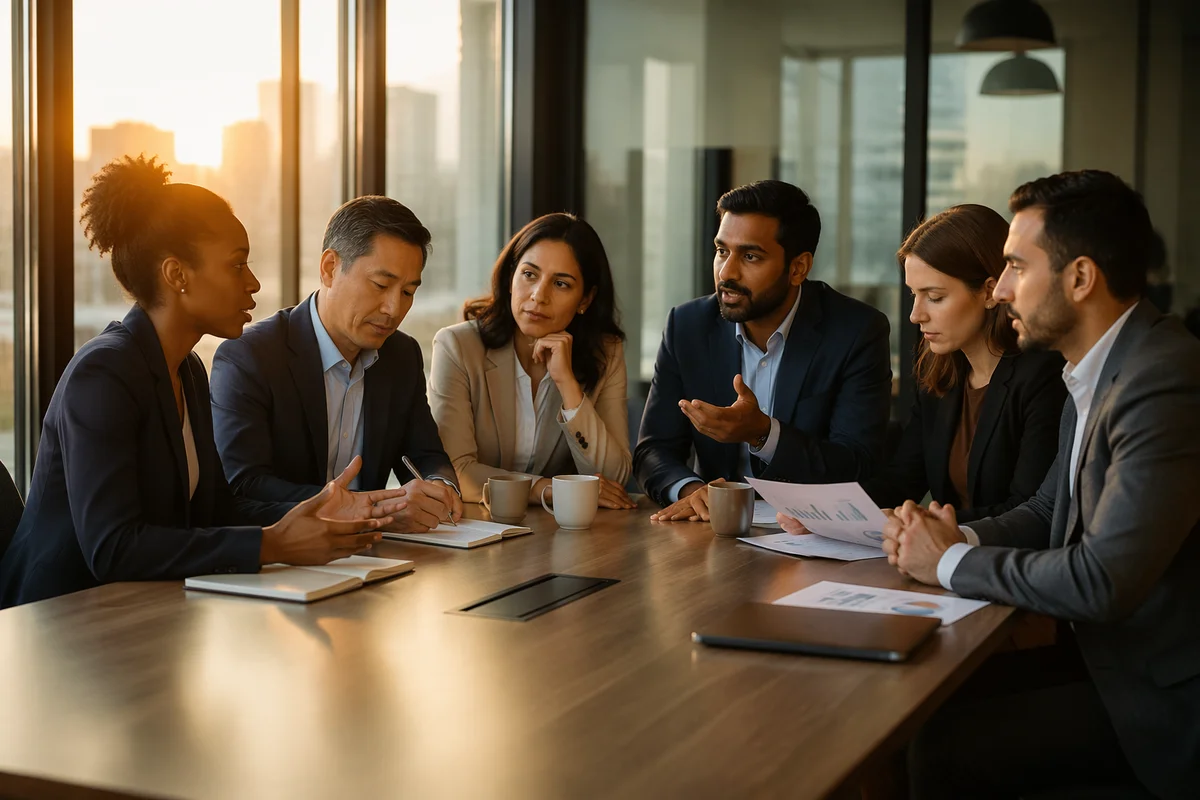 Diverse Business Team in Conference Room