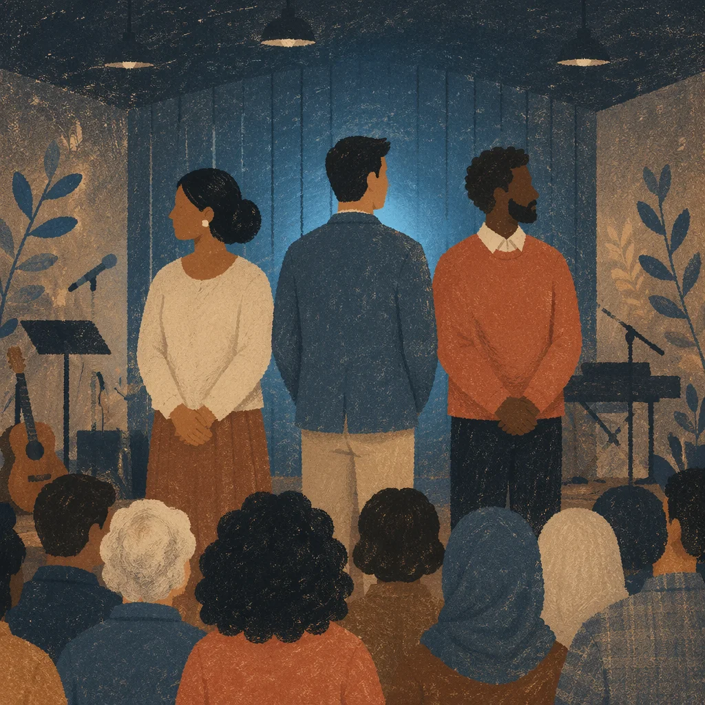 Multicultural Fellowship on Community Hall Stage