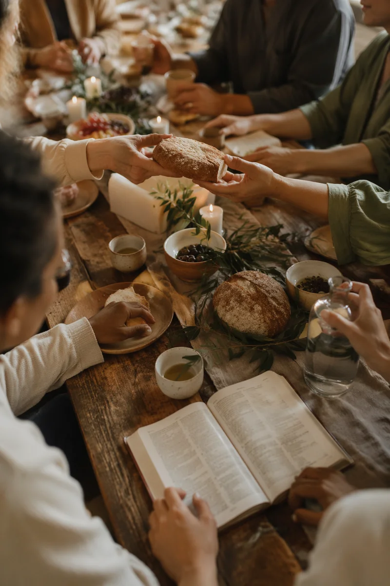 Multicultural Fellowship Around a Shared Table