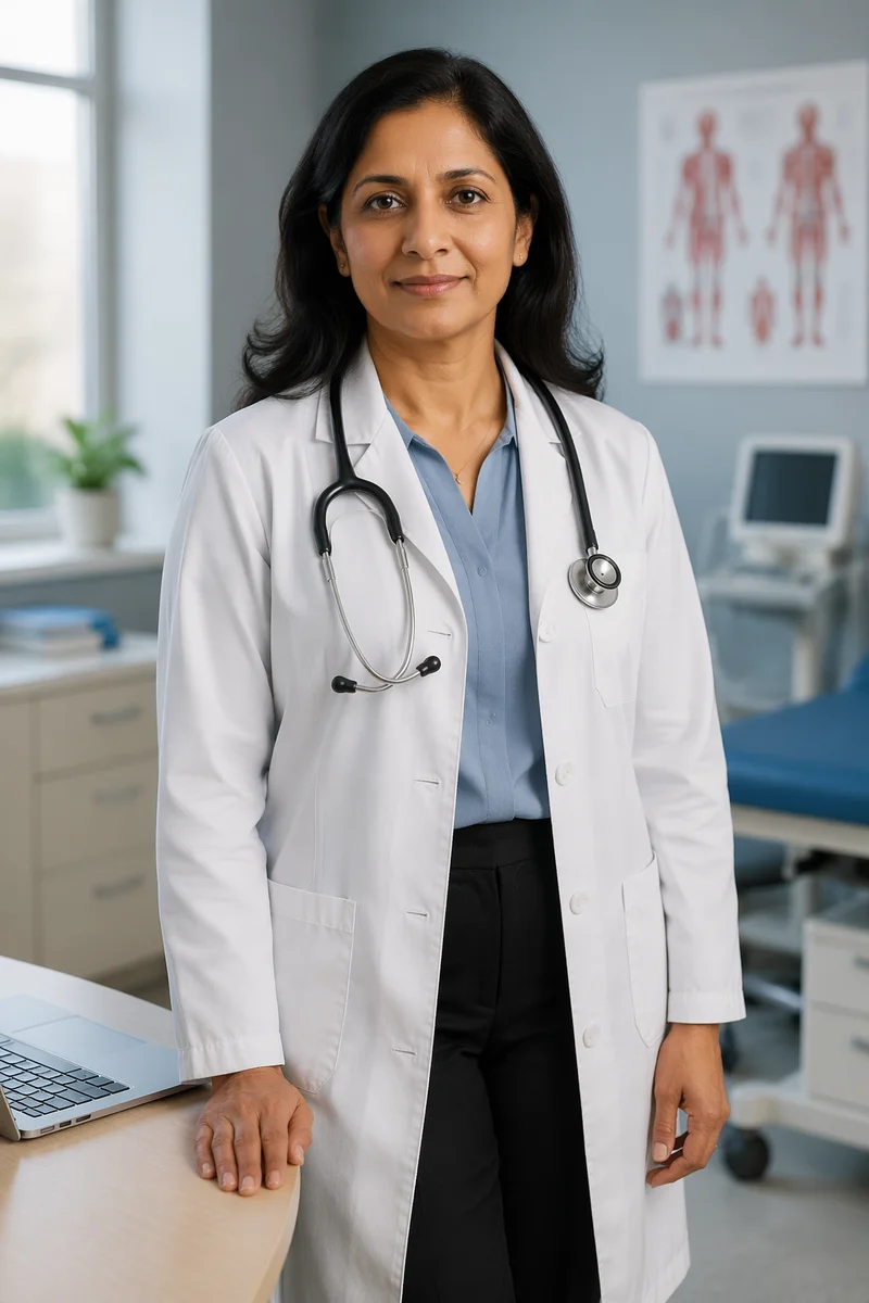 Female Doctor in Modern Medical Office