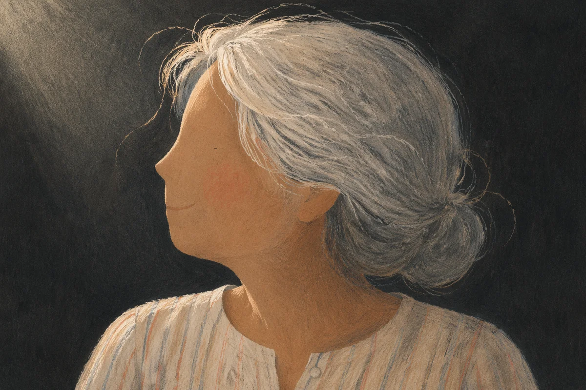Dignified Elderly Portrait with Gentle Smile