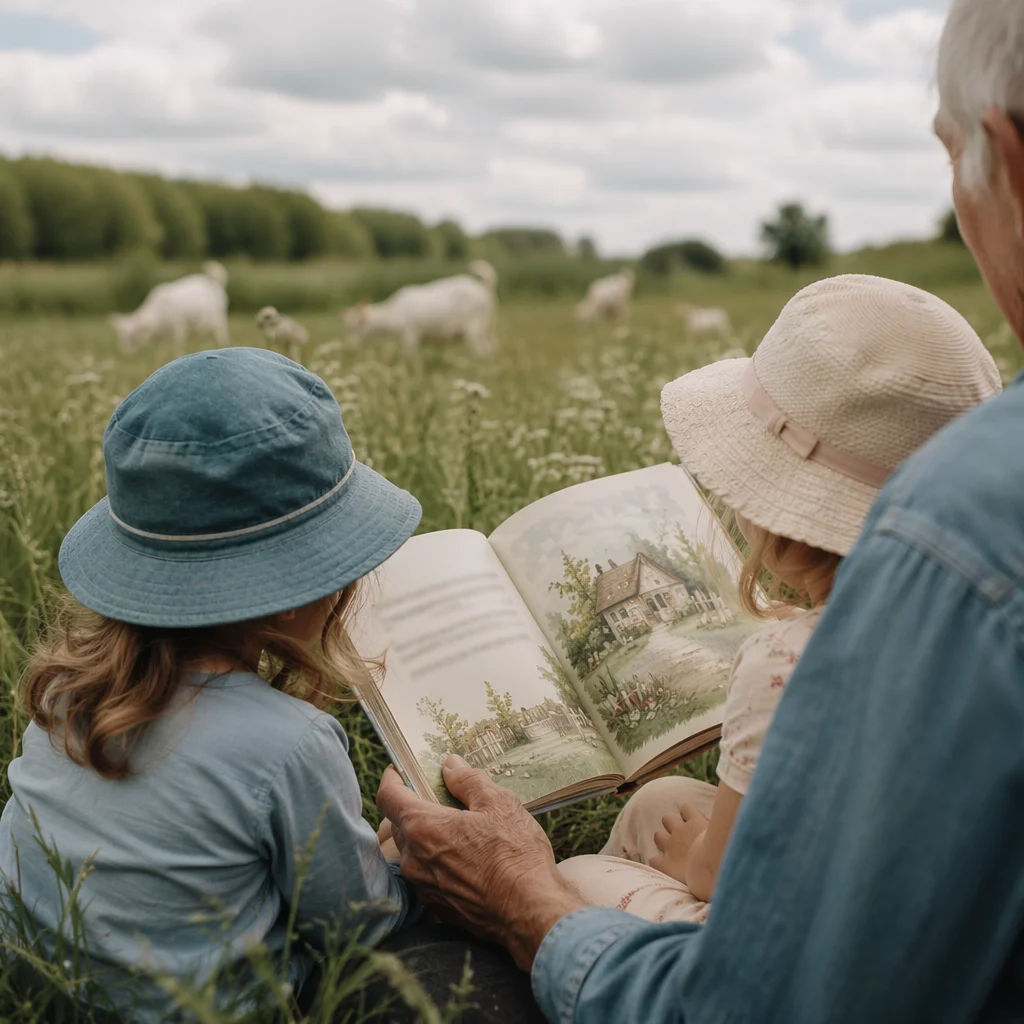 Grandparents and Grandchildren Storytime in Meadow