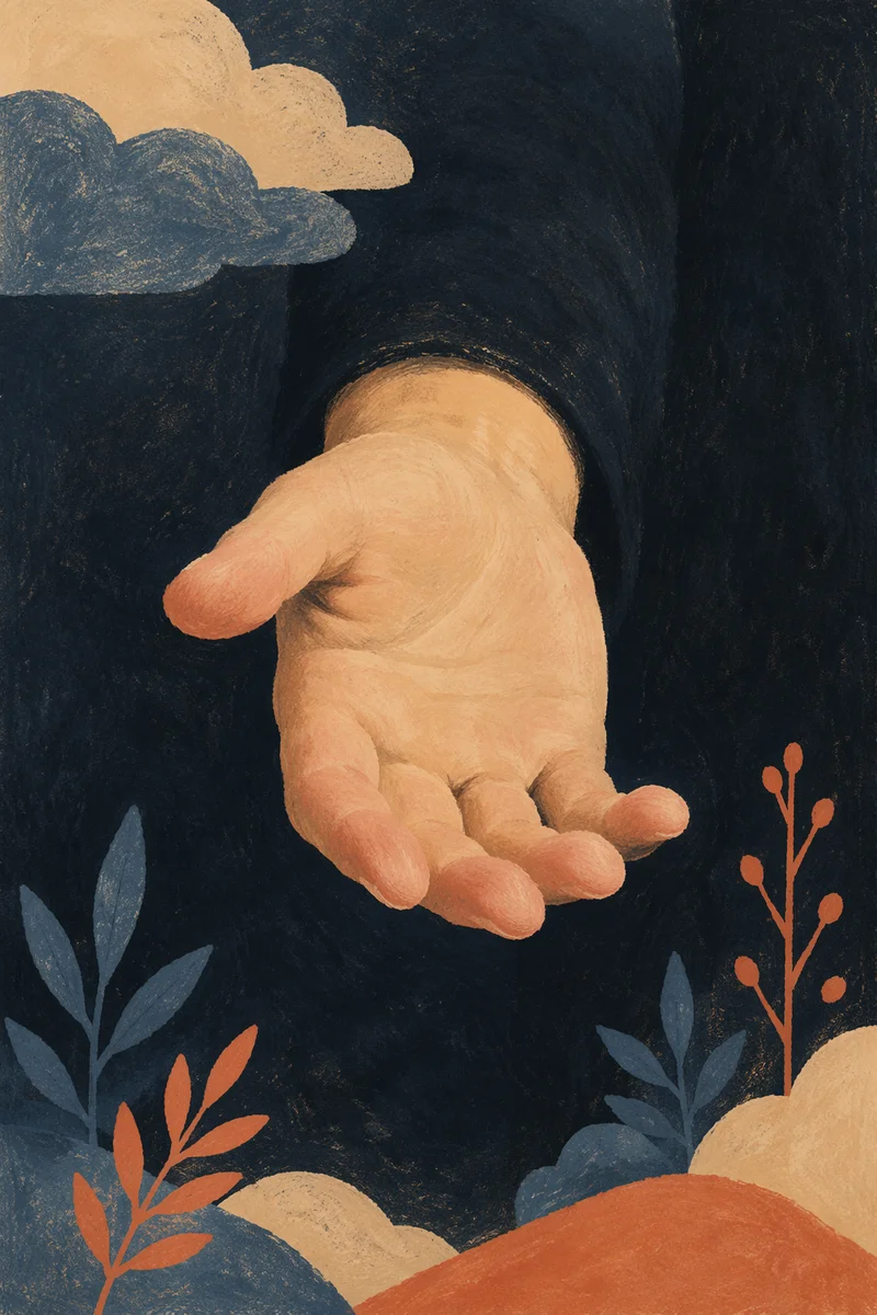 Outstretched Hand Reaching for Connection