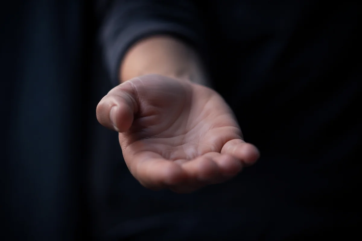 Outstretched Hand Reaching for Connection