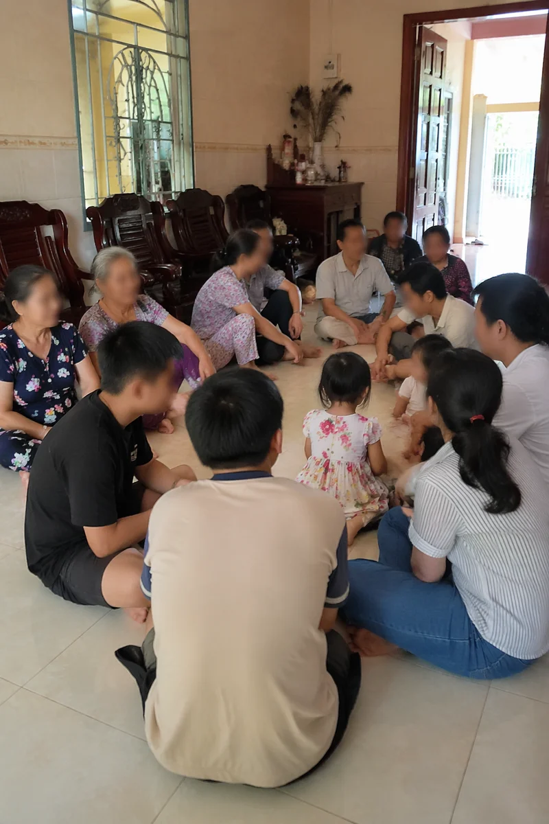 Happy Multigenerational Family Gathering at Home