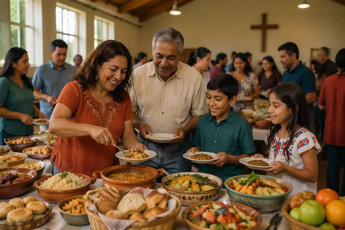 Community Potluck in Bright Church Hall