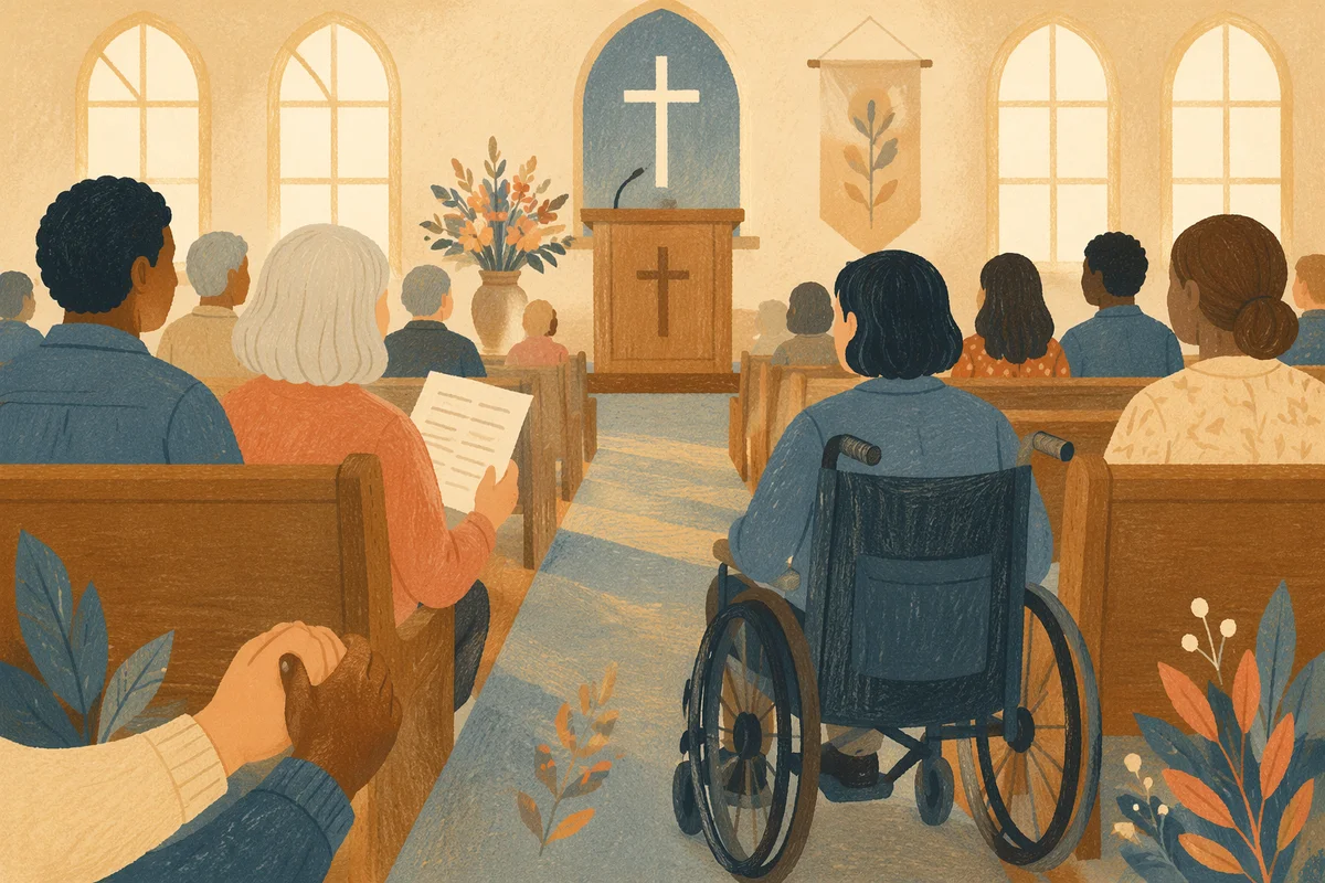Inclusive Church Service with Accessible Seating
