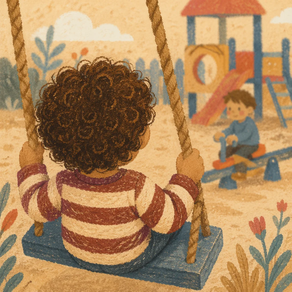 Children Playing on a Warm School Playground