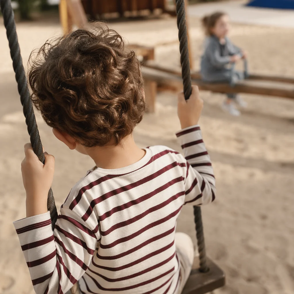 Children Playing on Warm School Playground