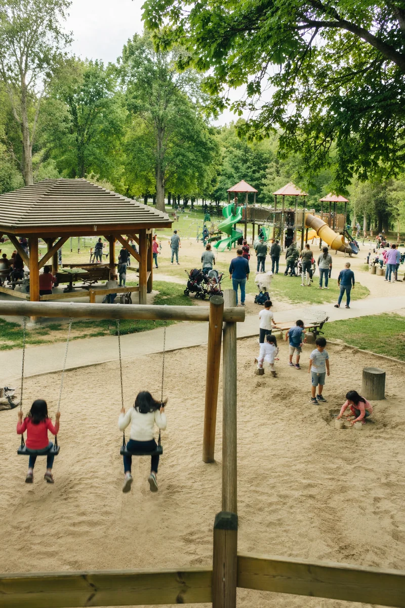 Children Playing Together on School Playground