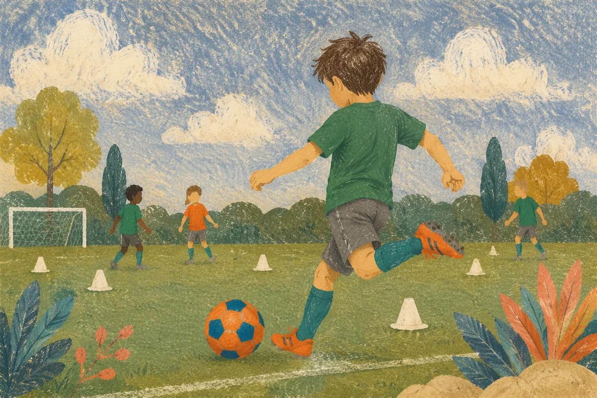 Kids Vacation Bible School Soccer Fun