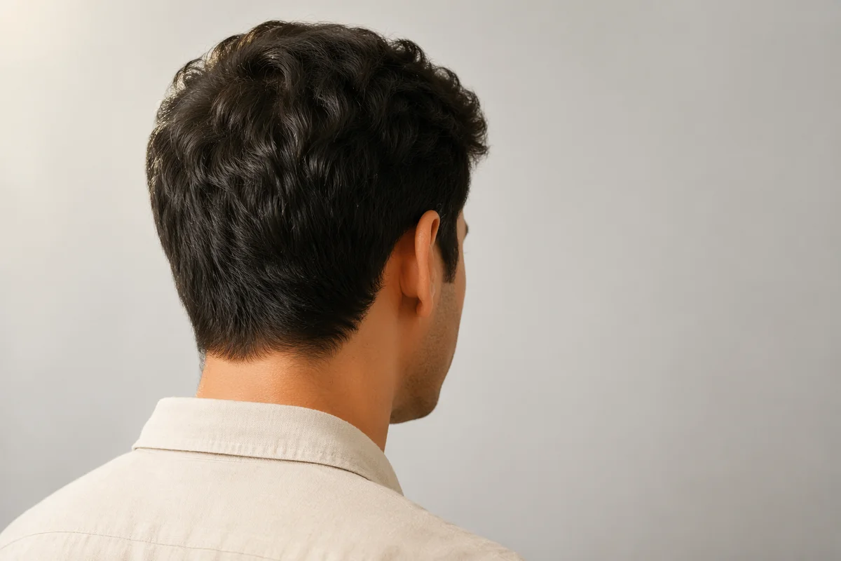Professional Casual Man Portrait From Behind