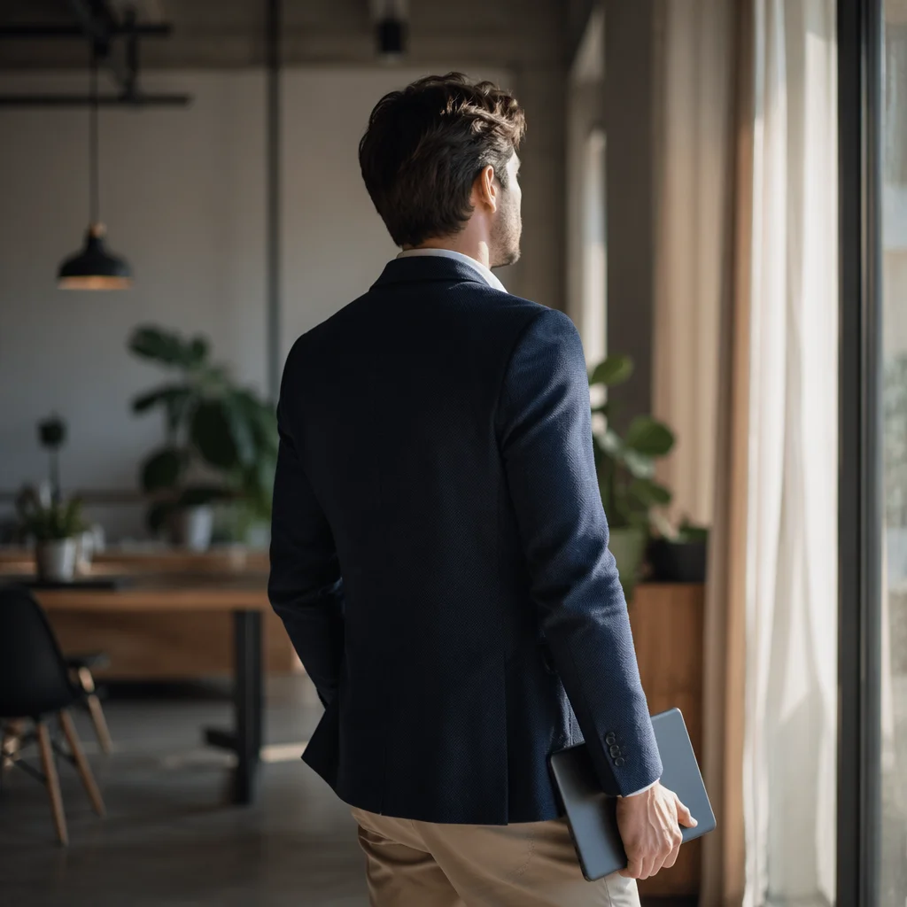 Professional Casual Man by Window Portrait