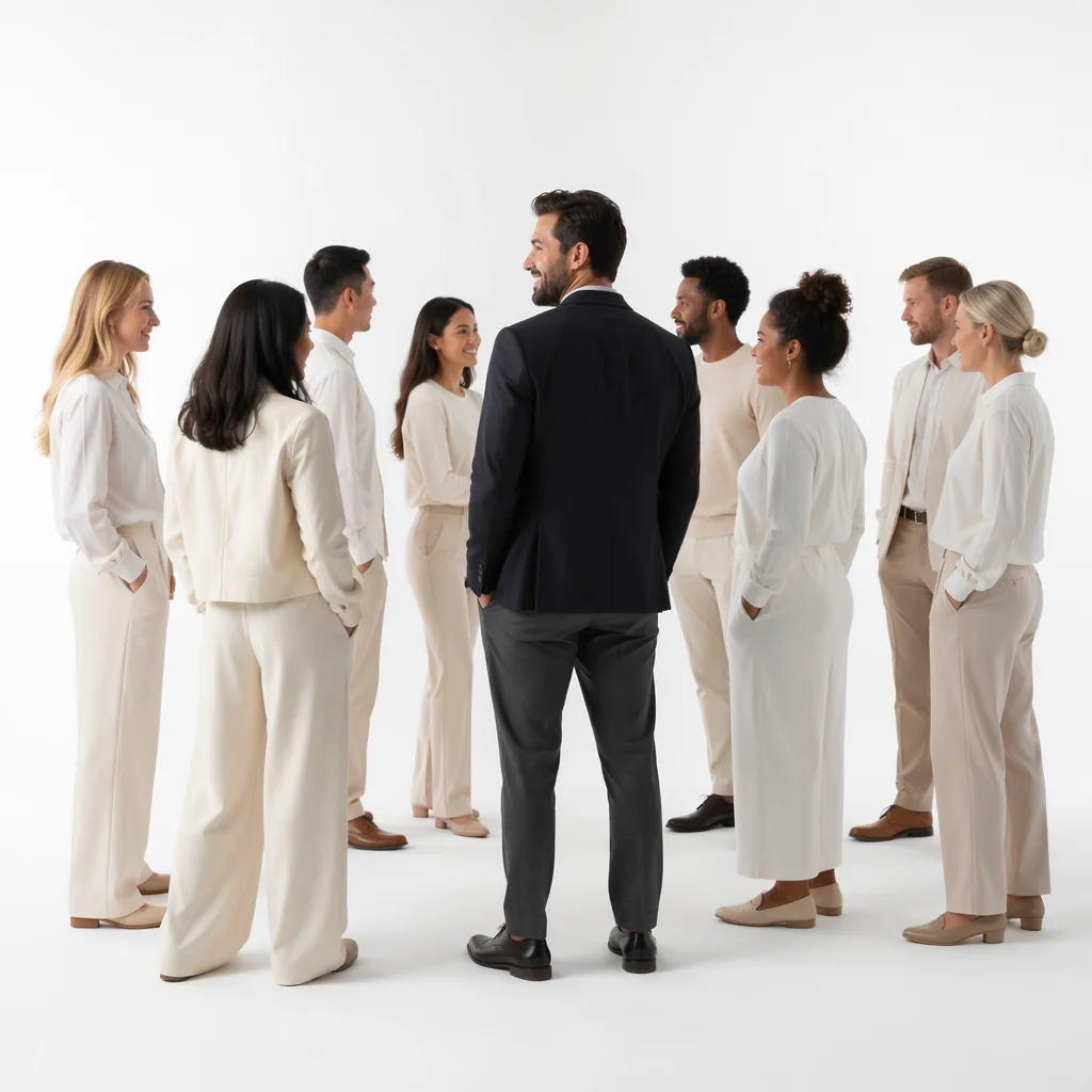 Professional Casual Fellowship Group Portrait