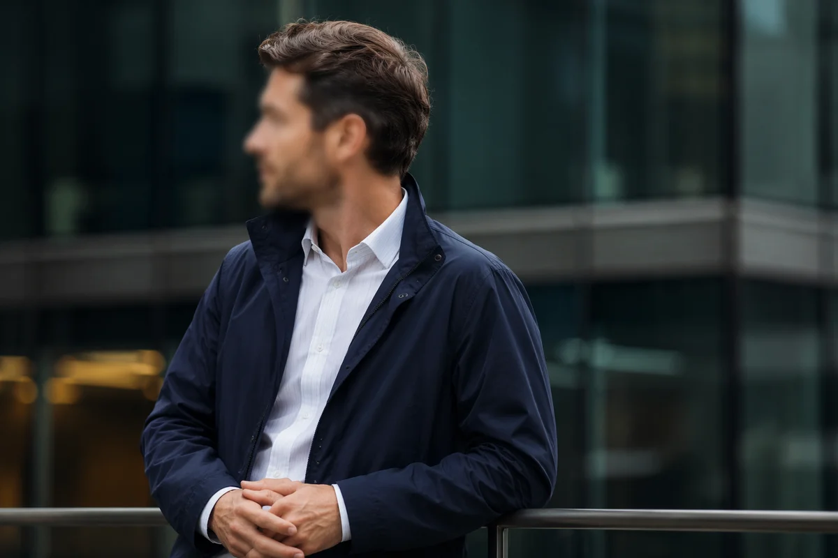 Casual Professional Man Outside Modern Office