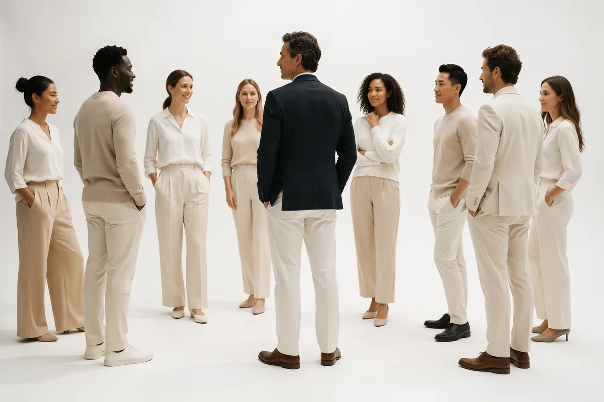 Professional Casual Fellowship Group Portrait