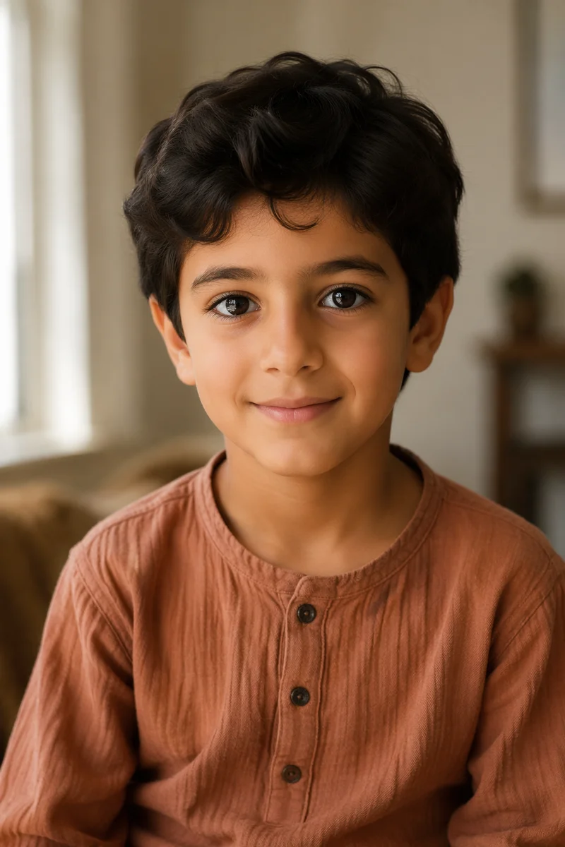 Curious Child Portrait in Morning Light