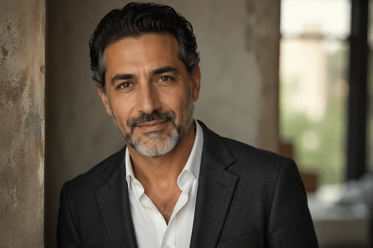 Distinguished Middle Eastern Man in Soft Light