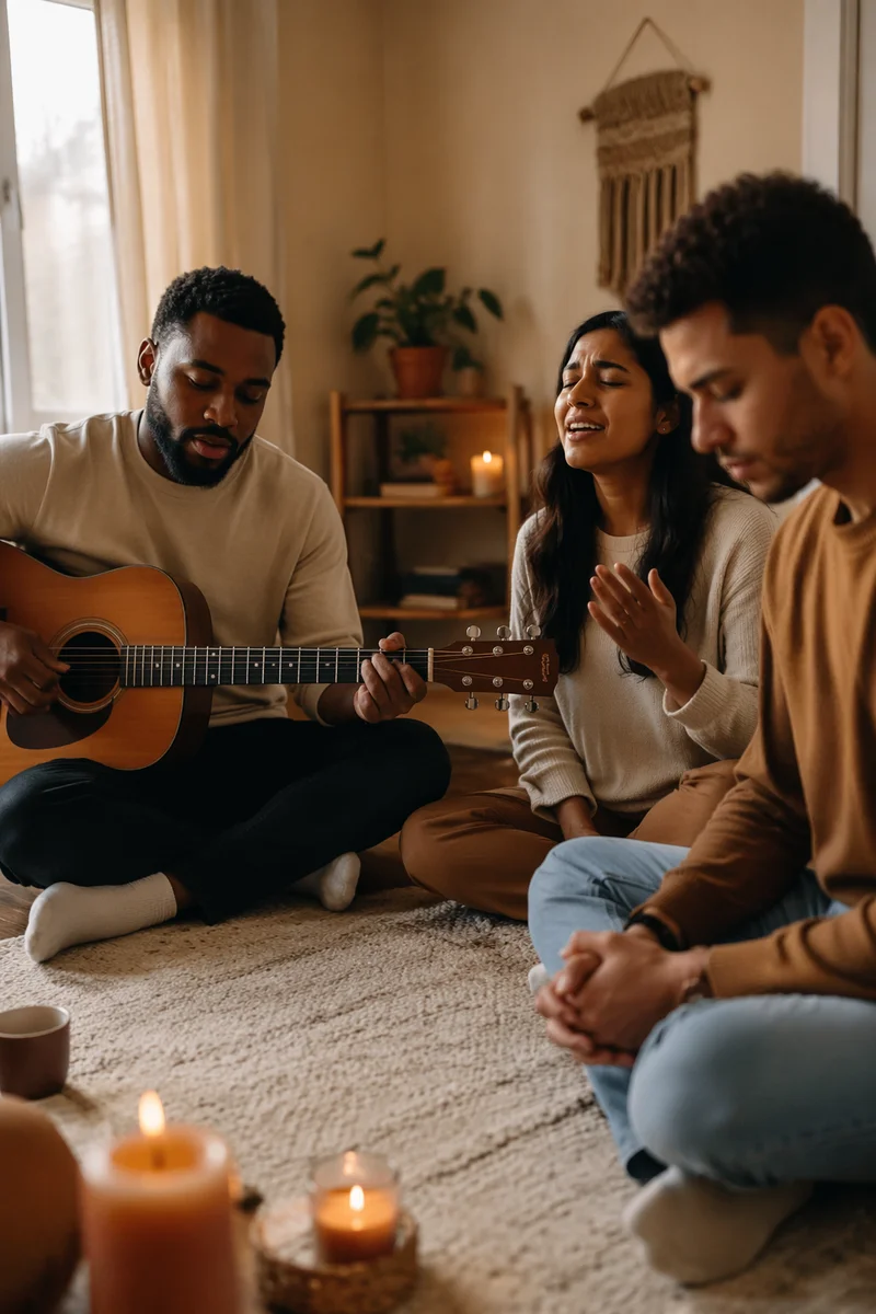 Intimate Acoustic Worship in Living Room