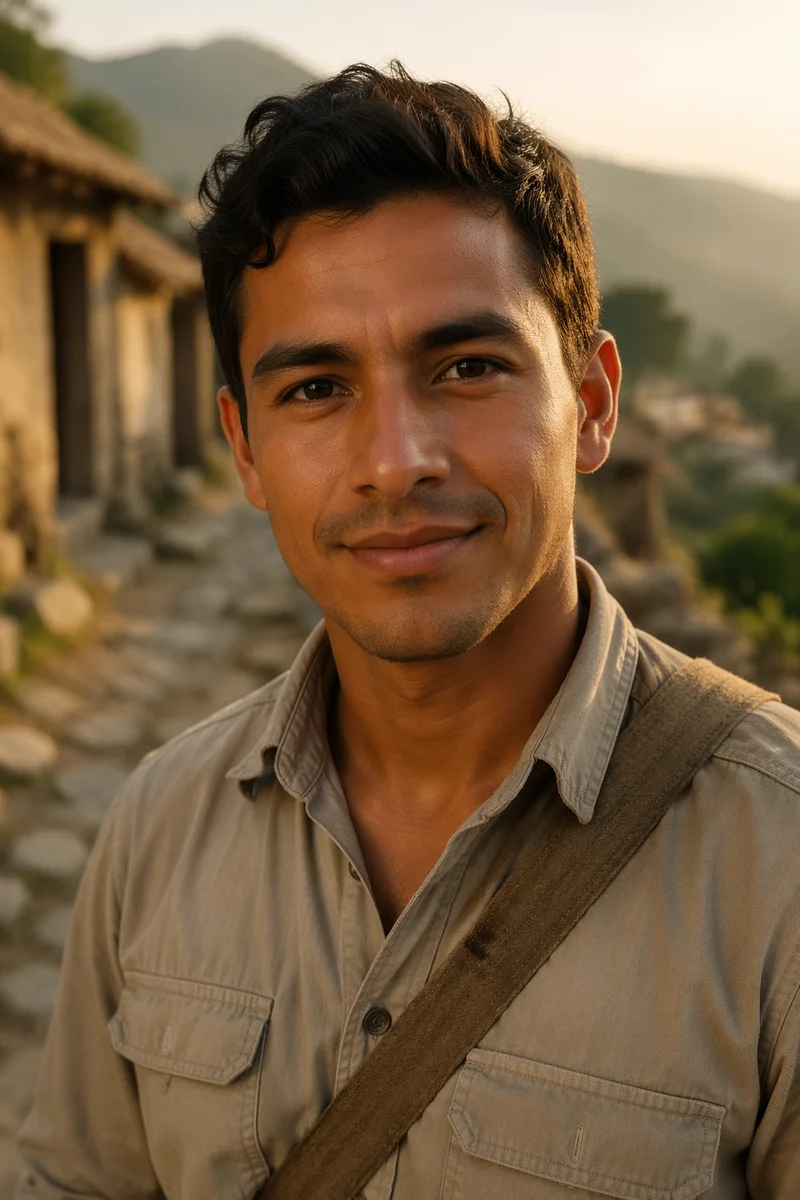 Young Man Portrait in Golden Hour