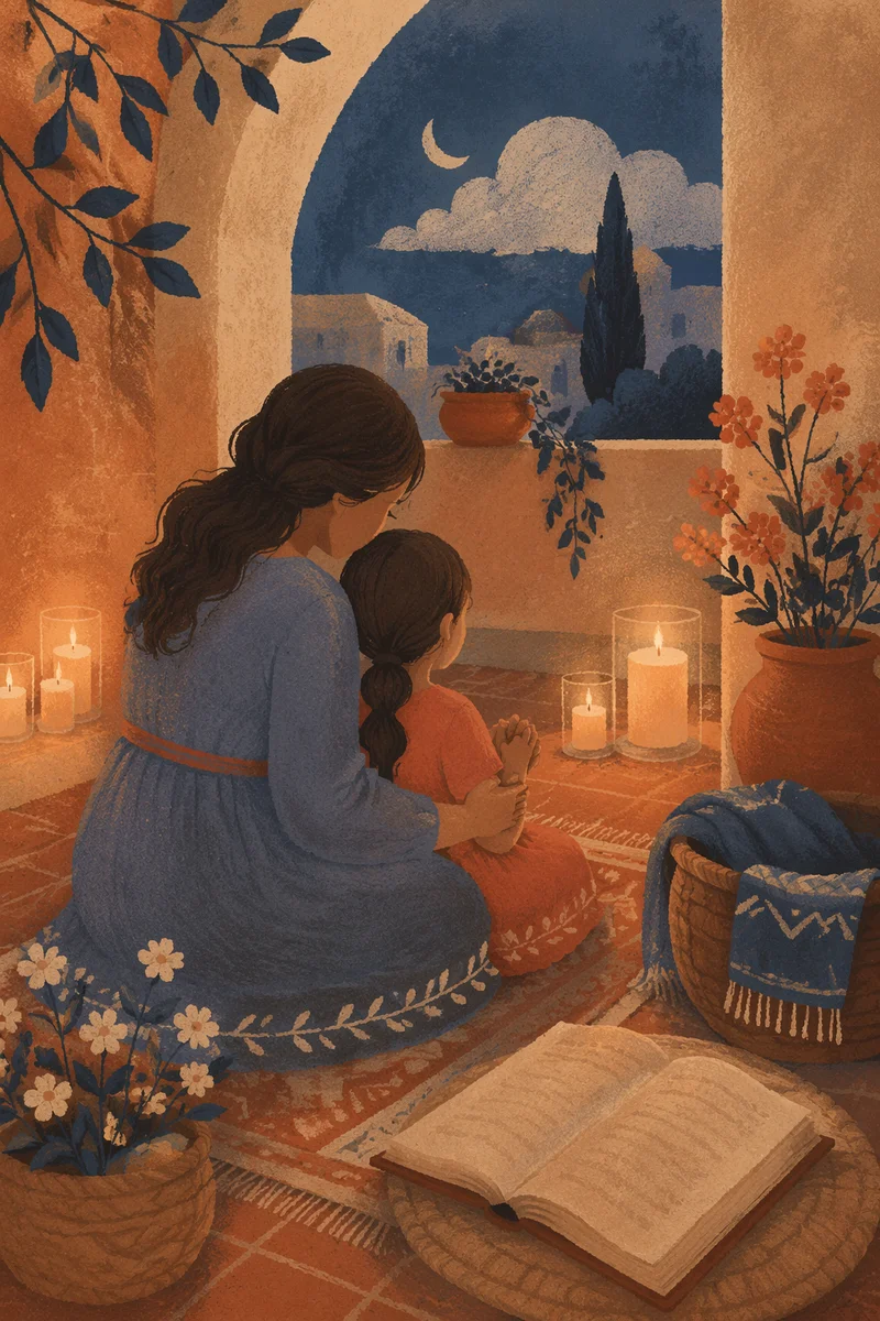 Tender Mother and Child Evening Prayer