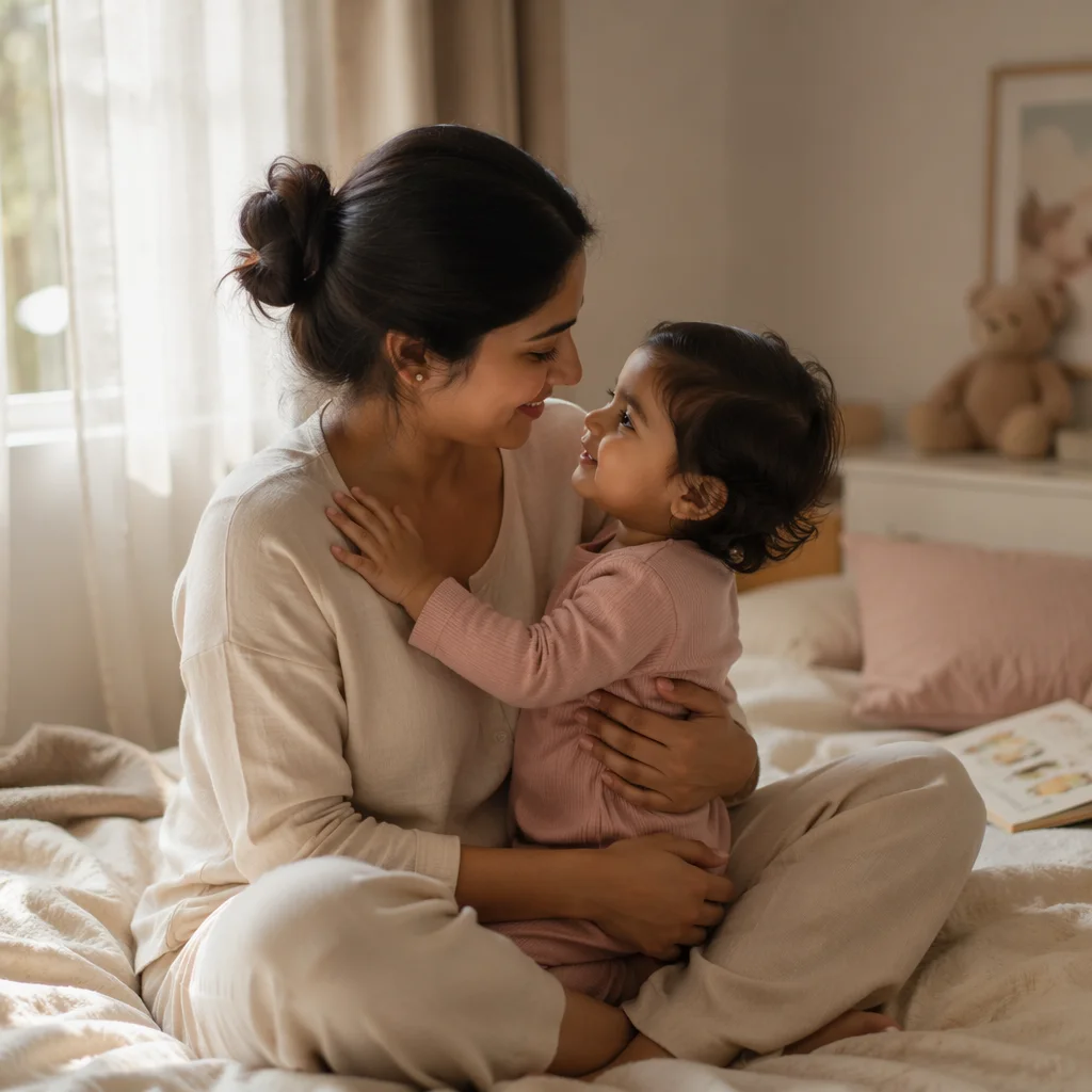 Tender Mother and Child Morning Bond