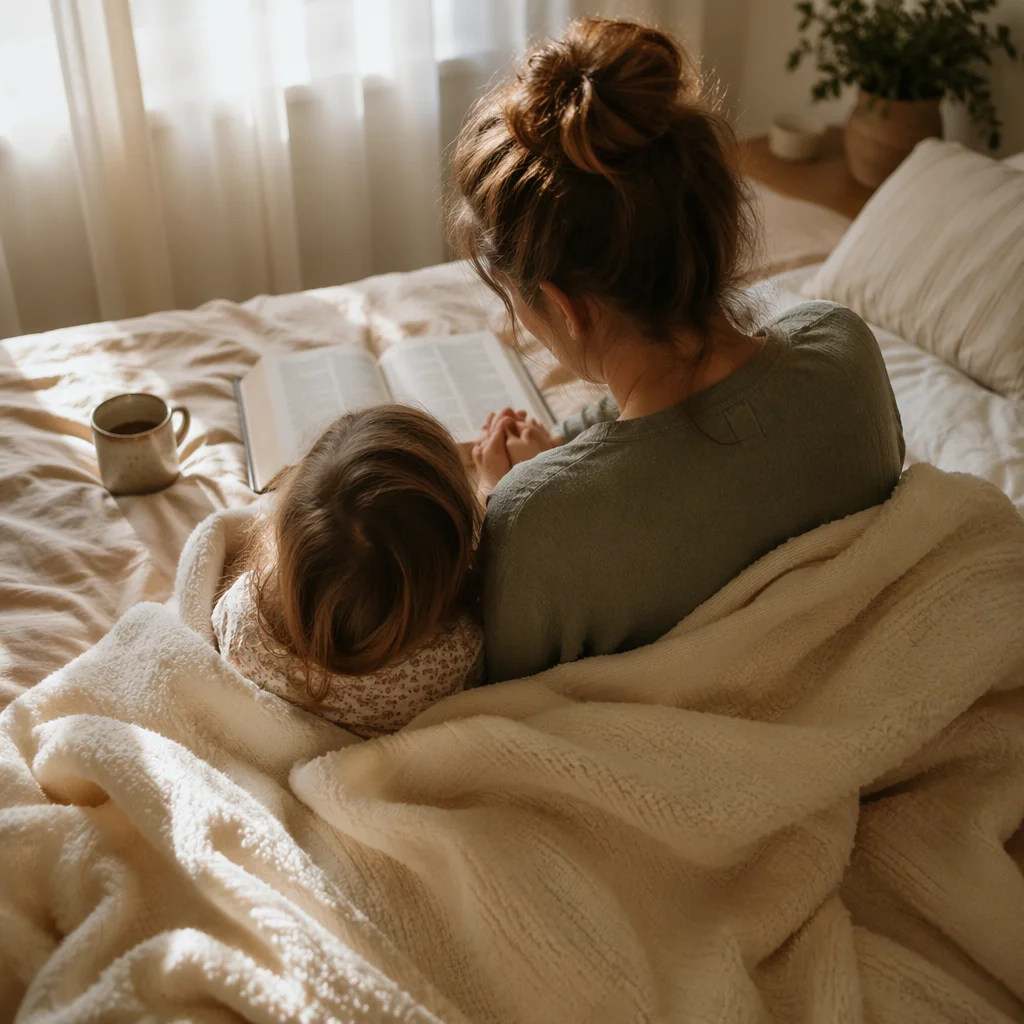 Tender Mother and Child Morning Devotion