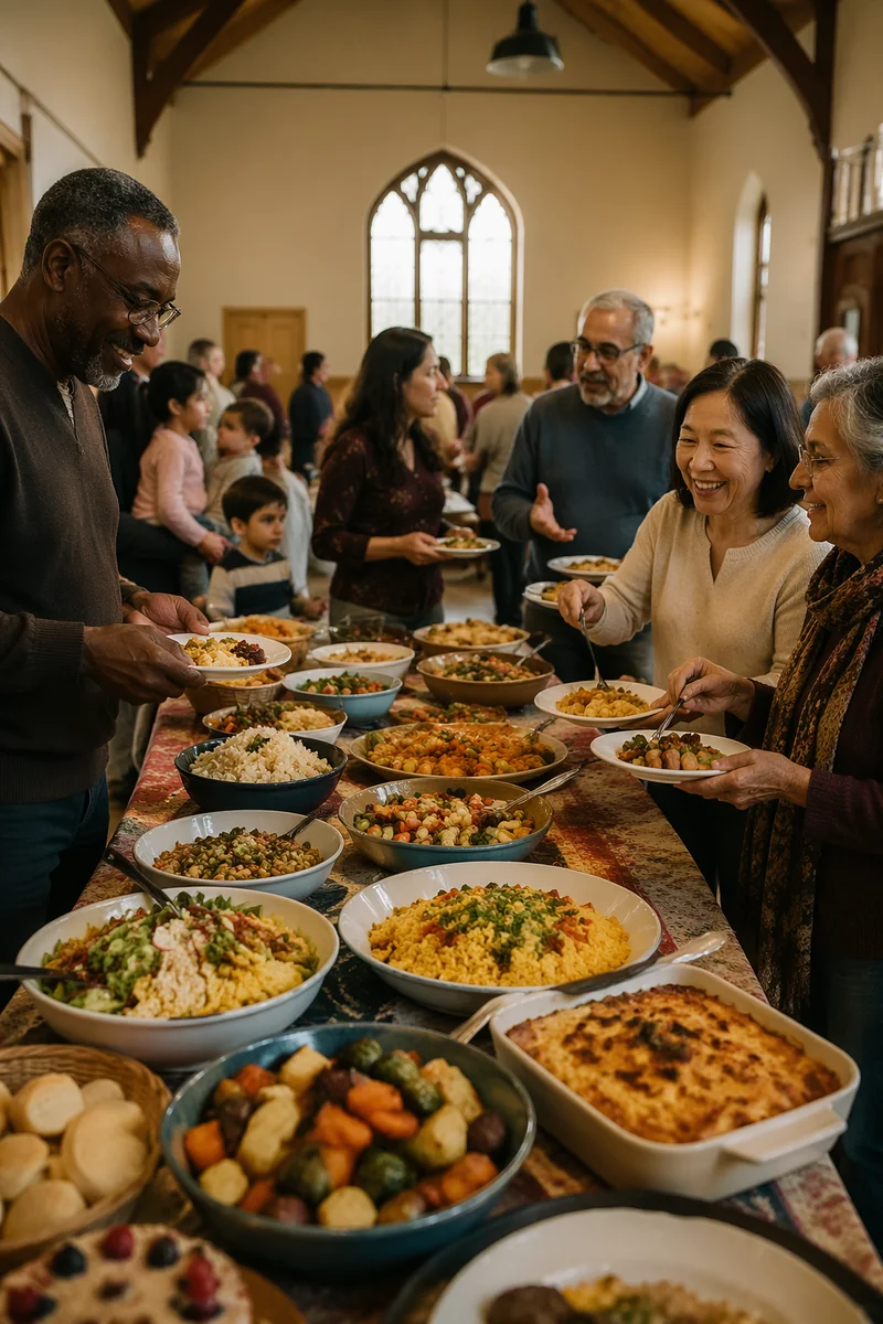 Multicultural Community Meal in Fellowship Hall