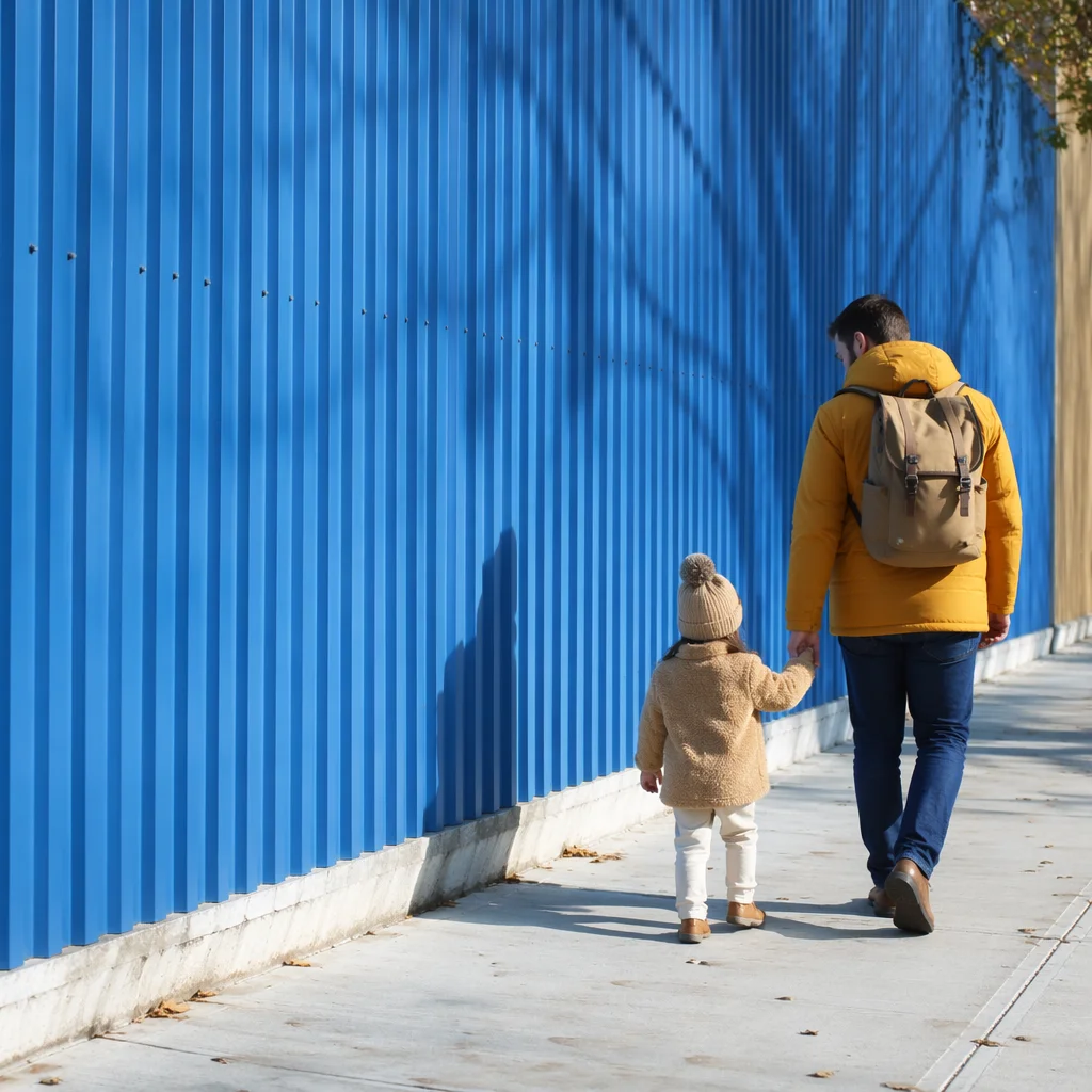 Parent and Child Walking Hand in Hand