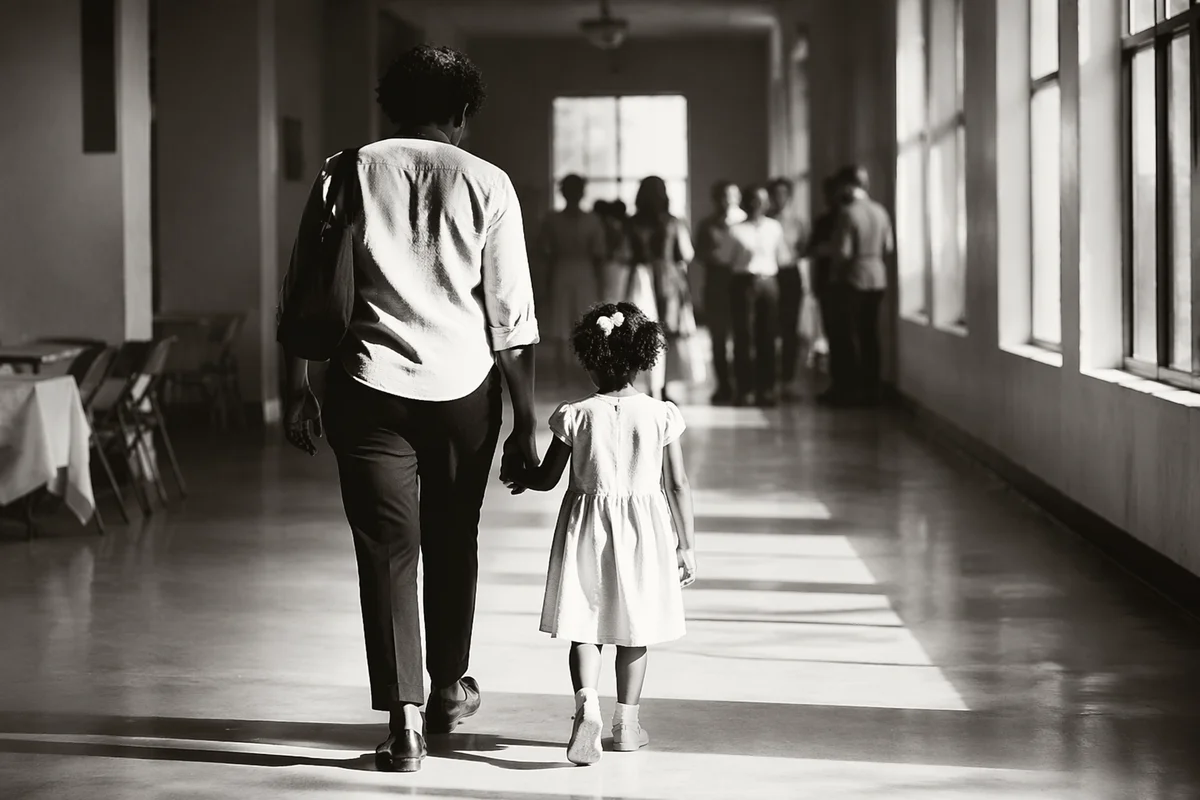Parent and Child Walking Hand in Hand