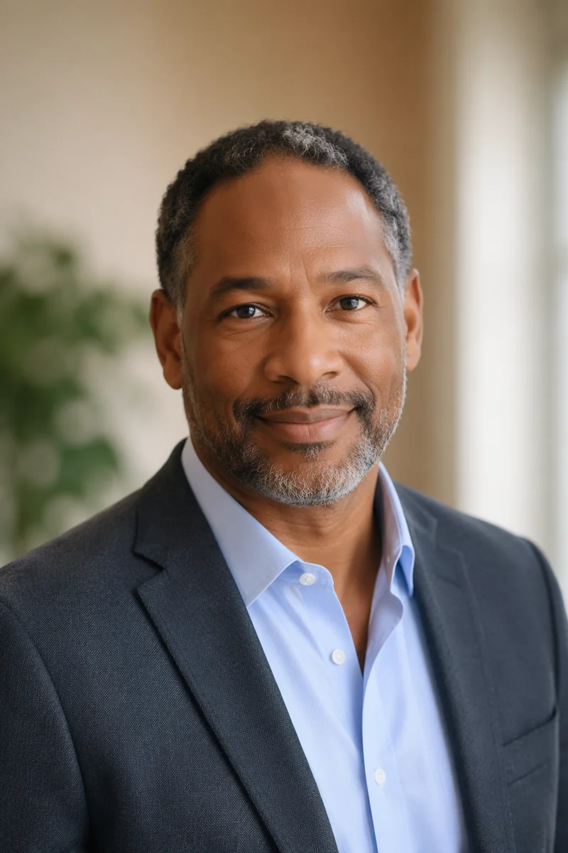 Professional Headshot of Smiling Middle-Aged Man