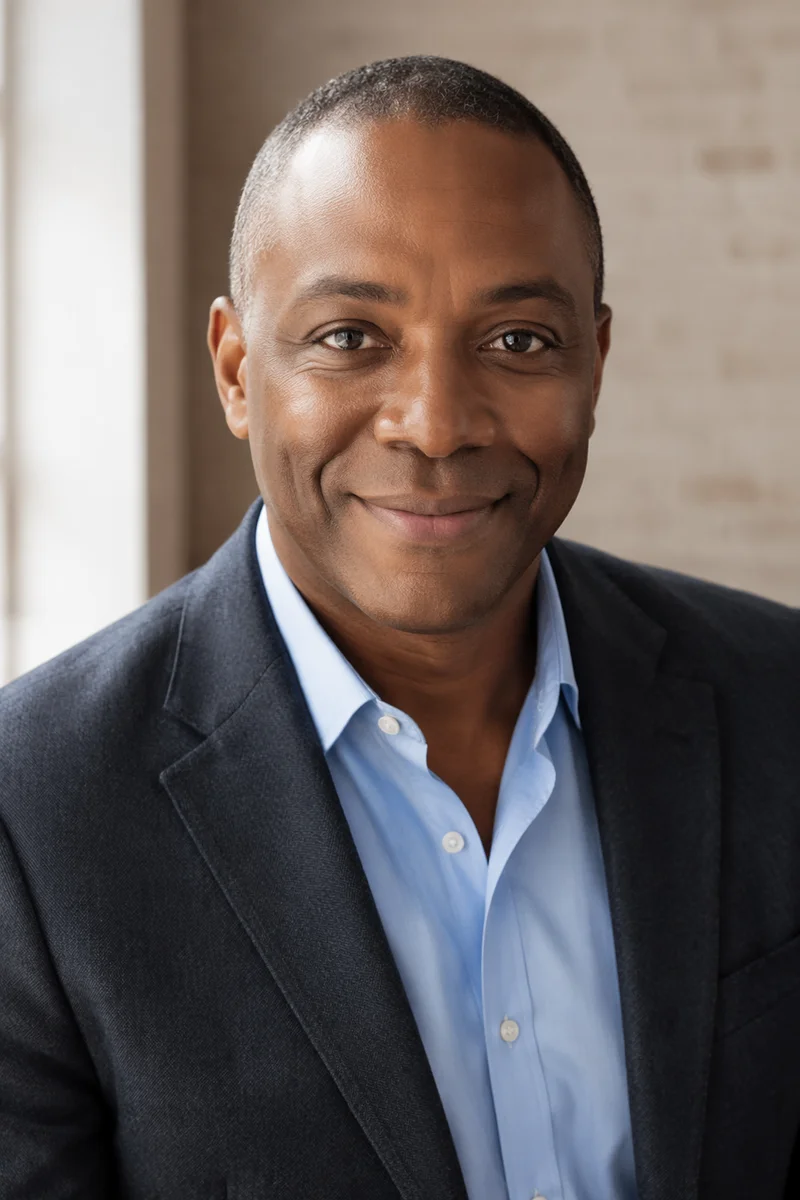 Warm Professional Headshot of Smiling Man