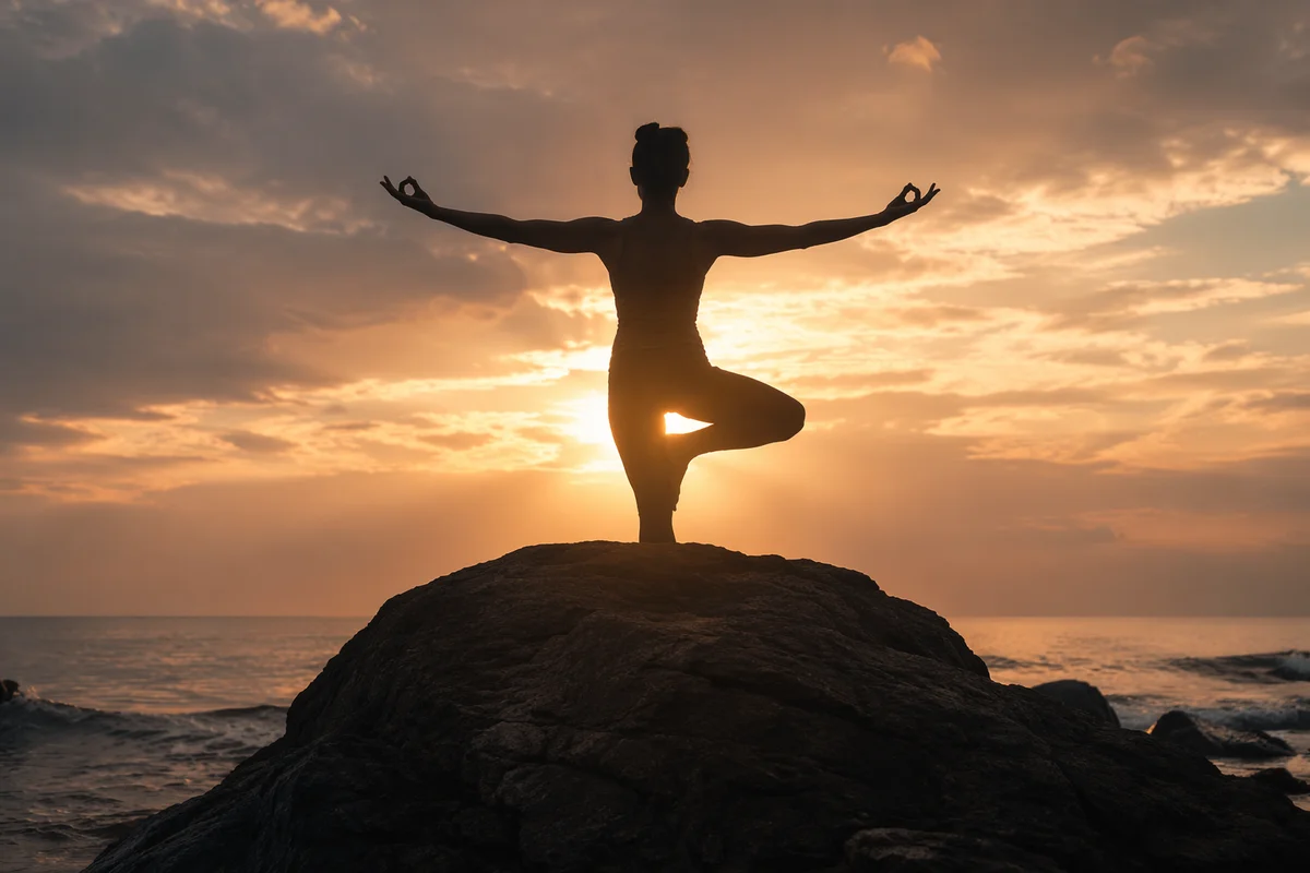Peaceful Coastal Meditation at Golden Hour