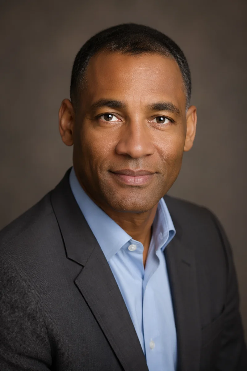 Professional Black Man Studio Headshot Portrait