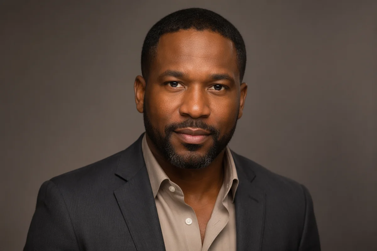 Professional Male Studio Headshot on Gray