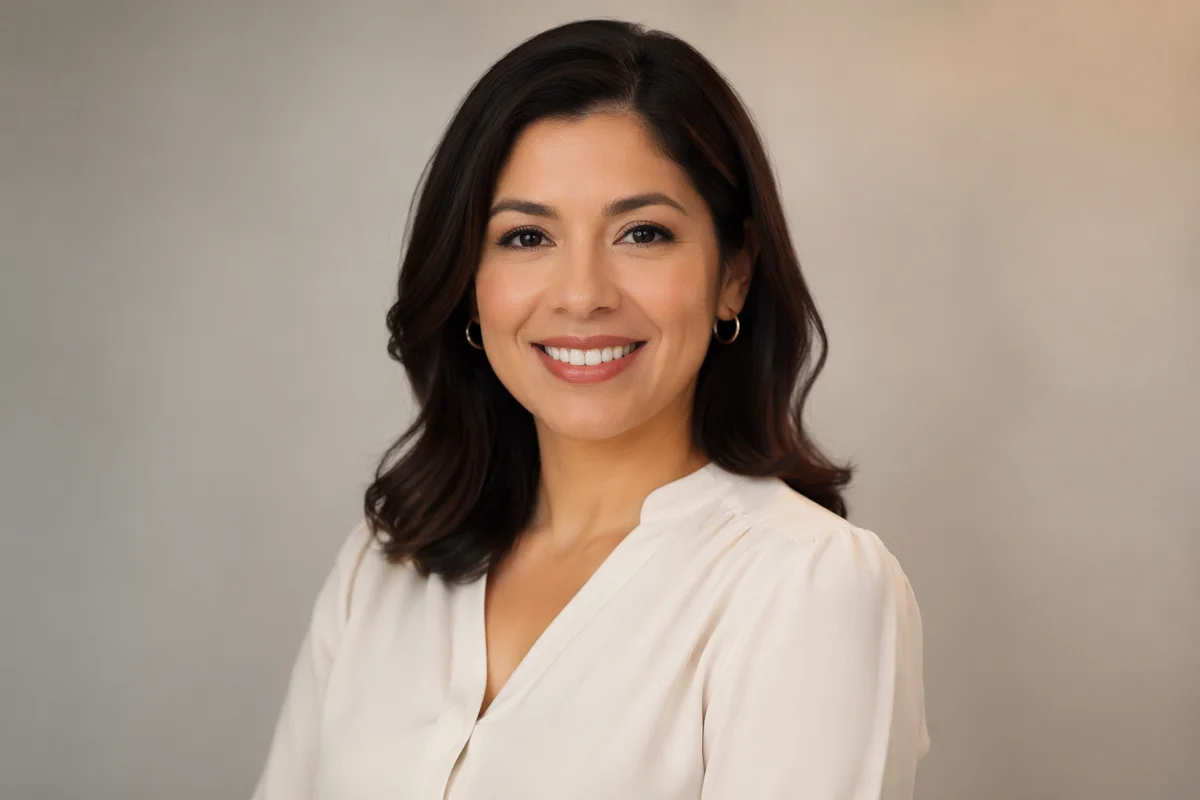 Professional Woman Headshot with Warm Smile