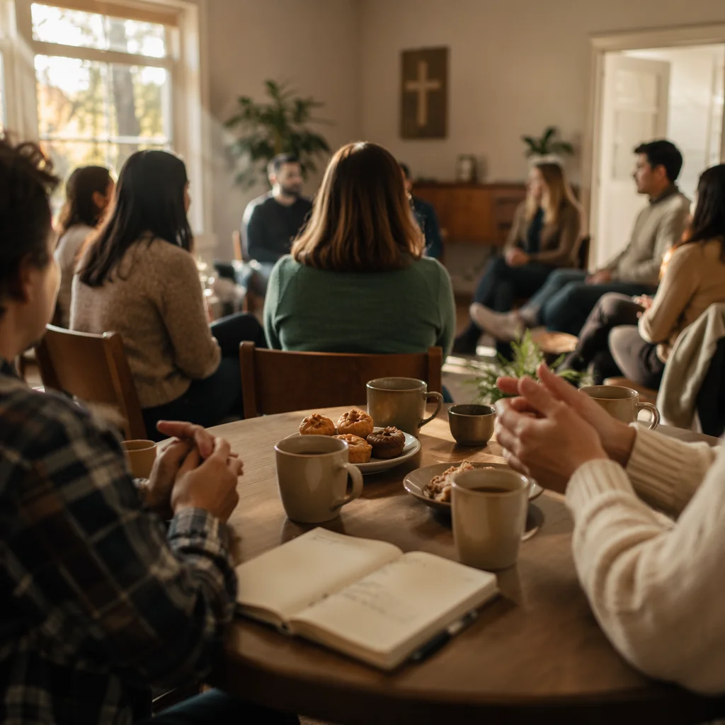 Single Adult Fellowship in Church Community Room